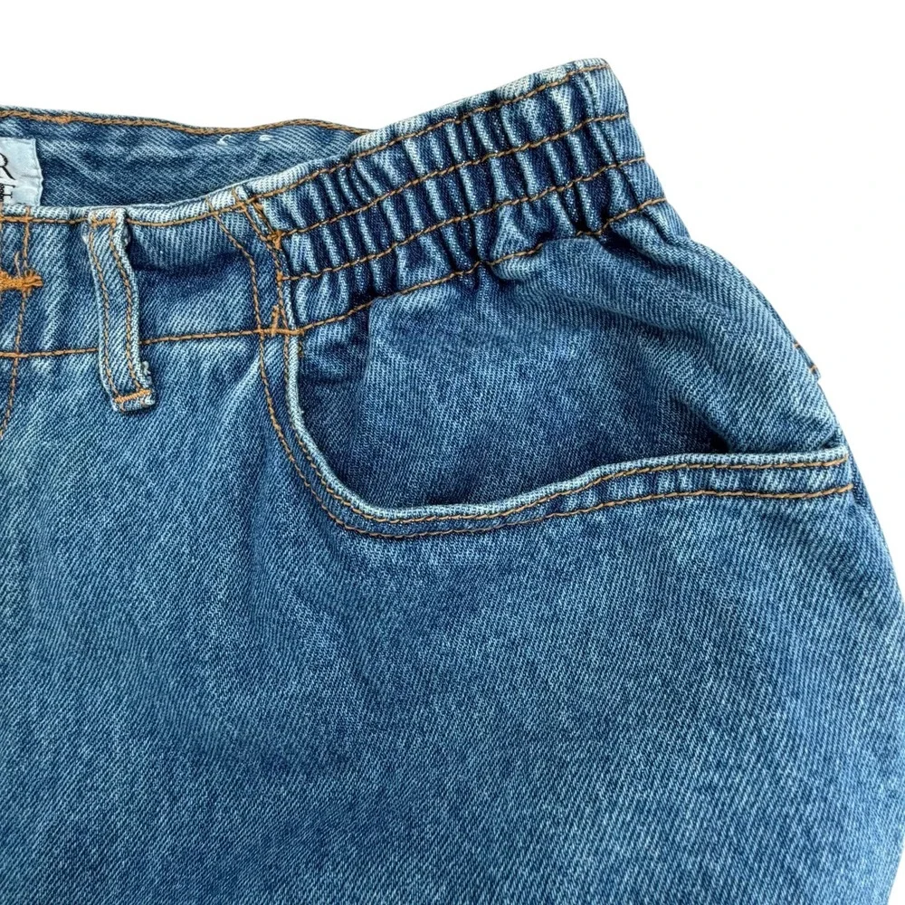 Vintage Corner Stone Womens Plus 18W High Rise Cinched Waist Mom Jeans Tapered